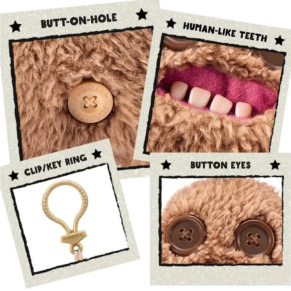 Fuggler 5in Plush Keychain - Choose 1 - Picture 11 of 12